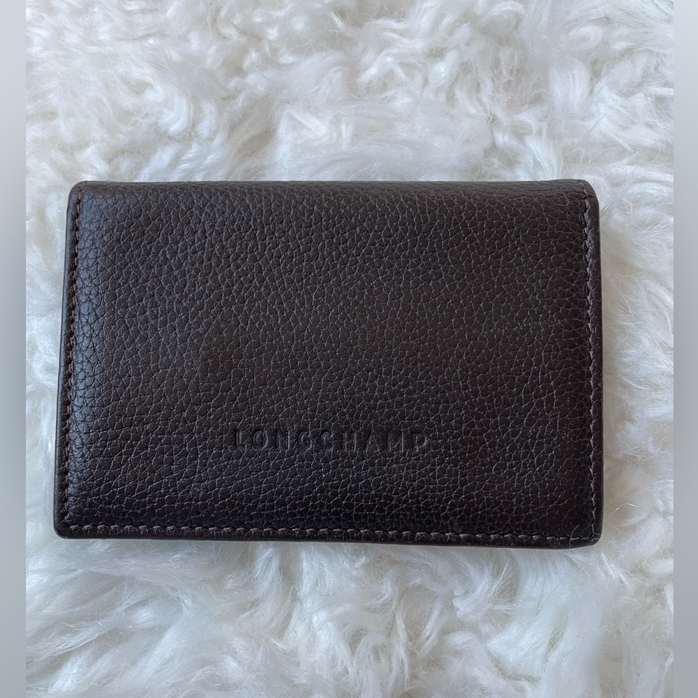 LONGCHAMP leather card case